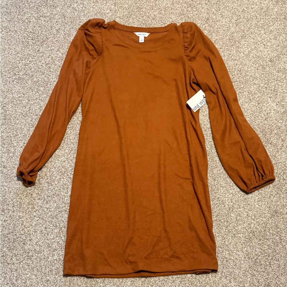 Nine West Long Sleeve Sweater Dress
